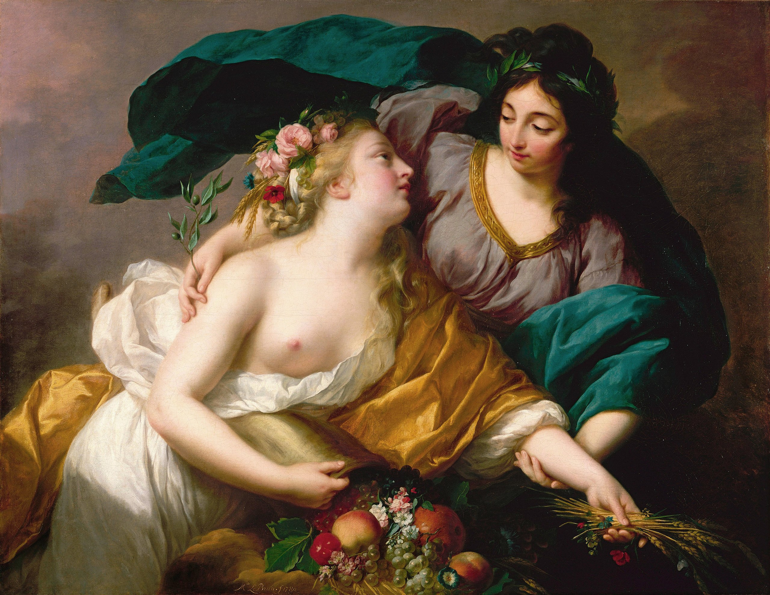 La Paix ramenant l'Abondance by Elisabeth Vigée Le Brun