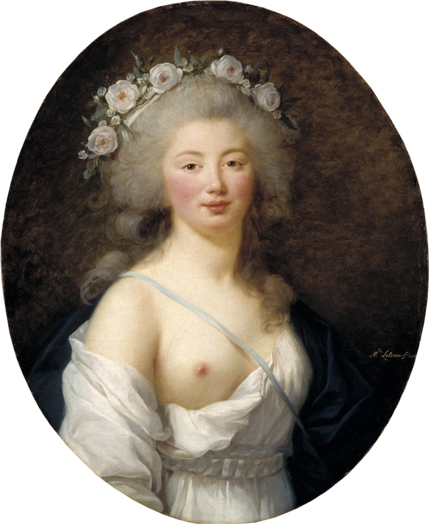 Portrait of a Young Lady as Flora by Elisabeth Vigée Le Brun