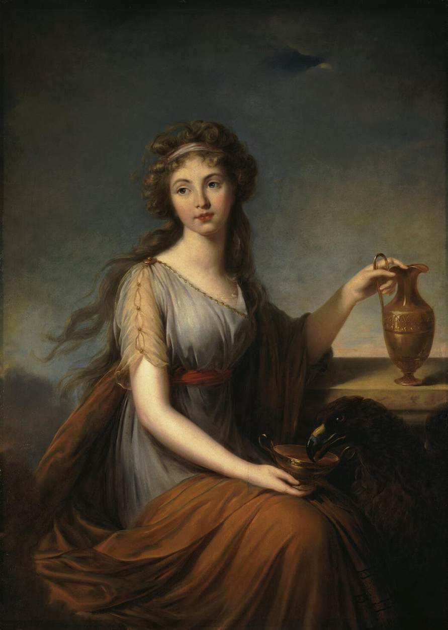 Portrait of Anna Pitt as Hebe by Elisabeth Vigée Le Brun