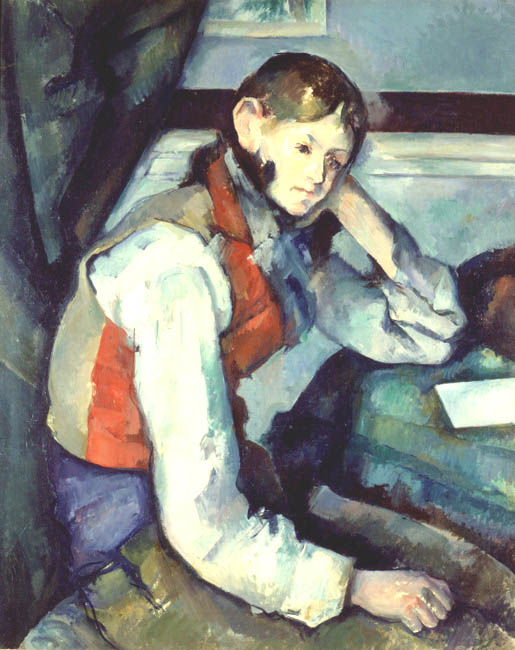 The Boy in the Red Vest, Paul Cézanne