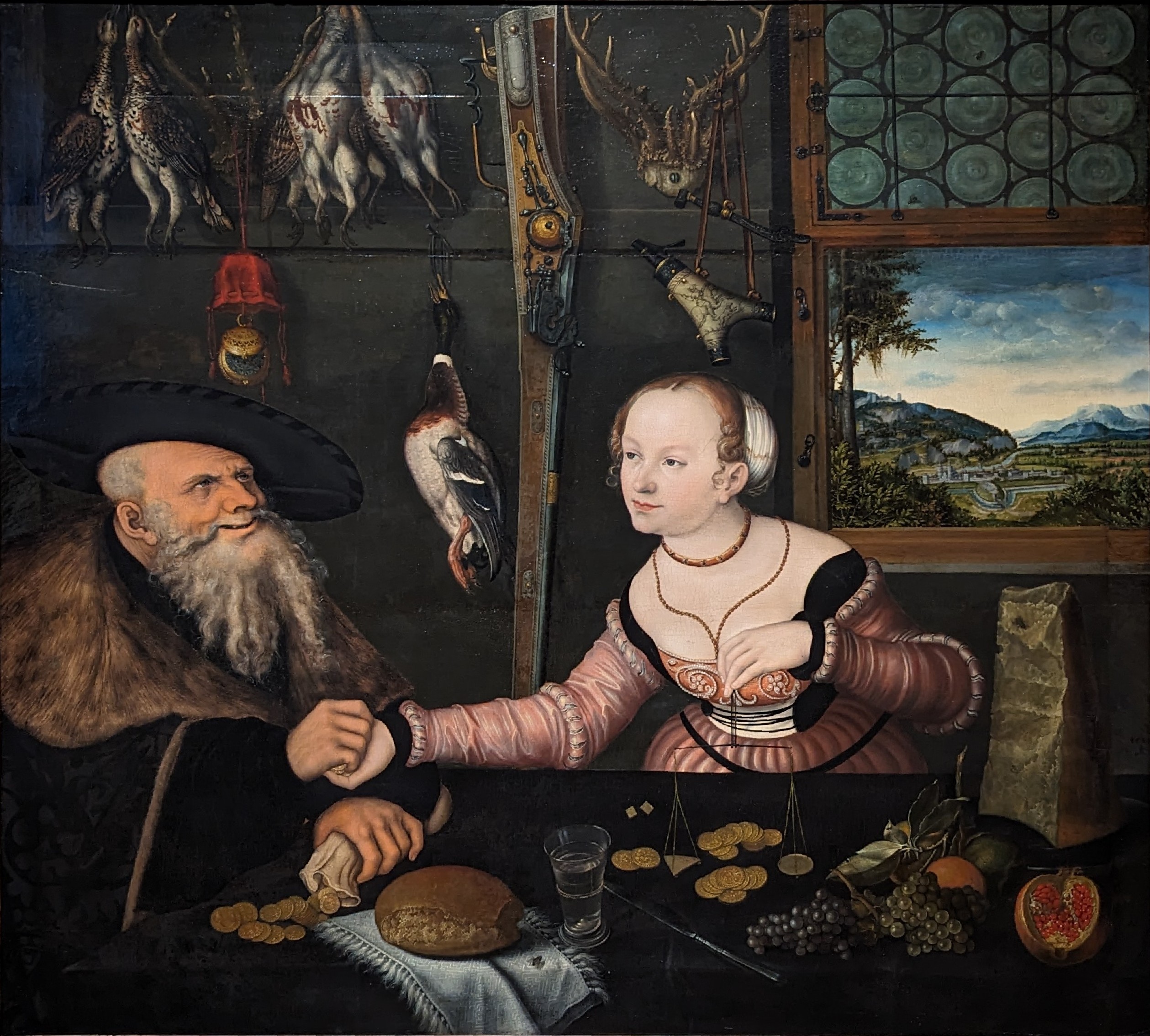 The Ill-Matched Couple by Lucas Cranach the Elder