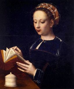 Mary Magdalene reading by Ambrosius Benson