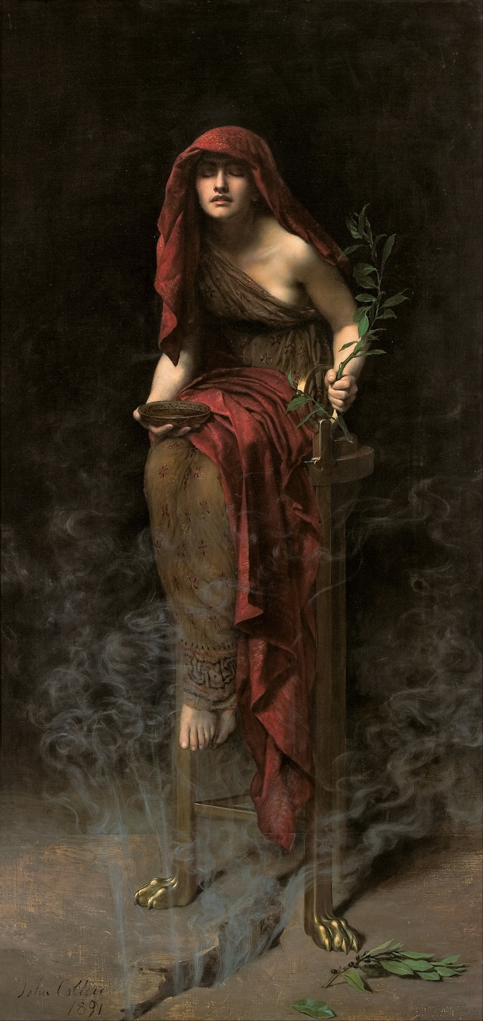 Priestess of Delphi by John Collier