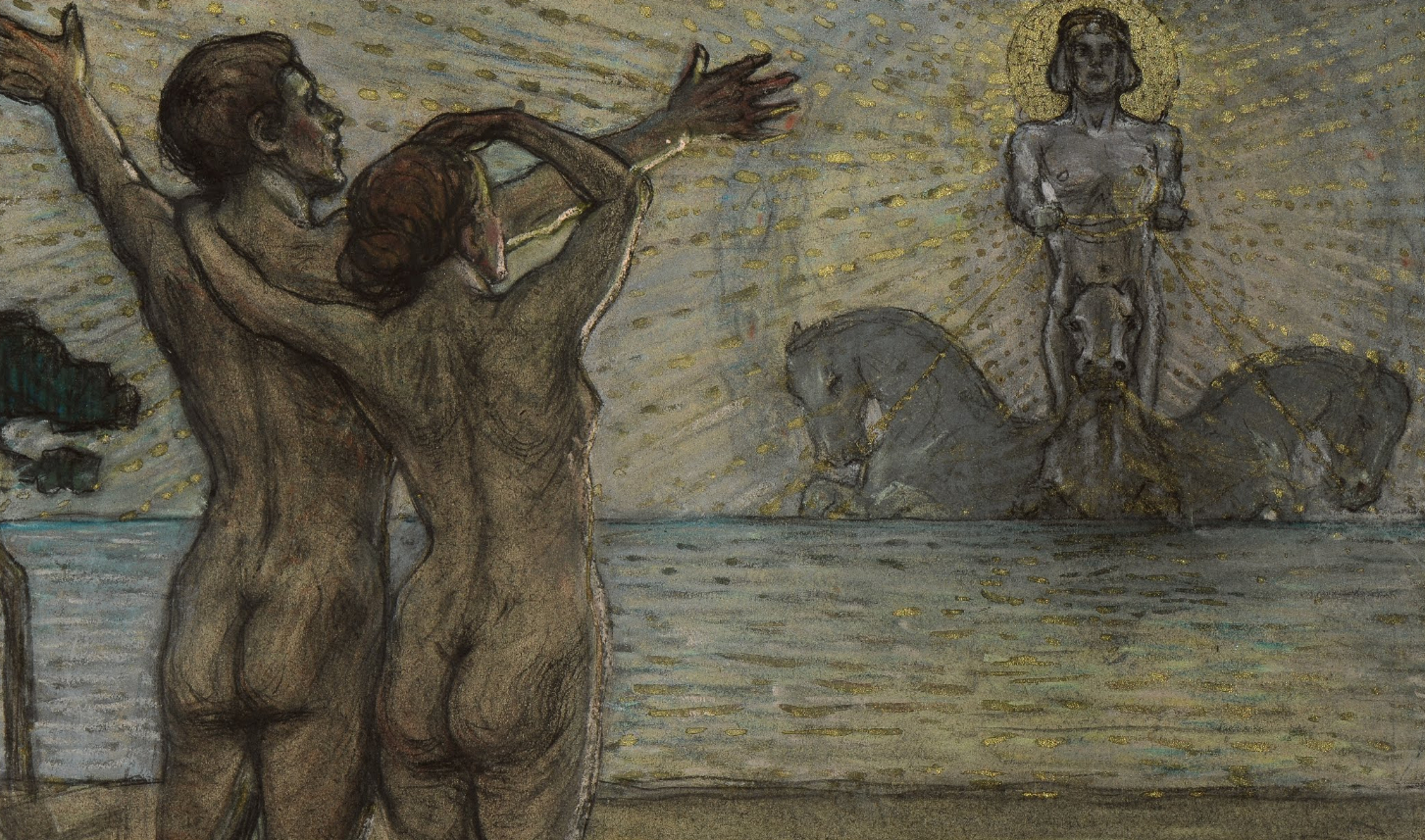 Beauty. Fresco sketch for The Riga Latvian Society building by Janis Rozentāls
