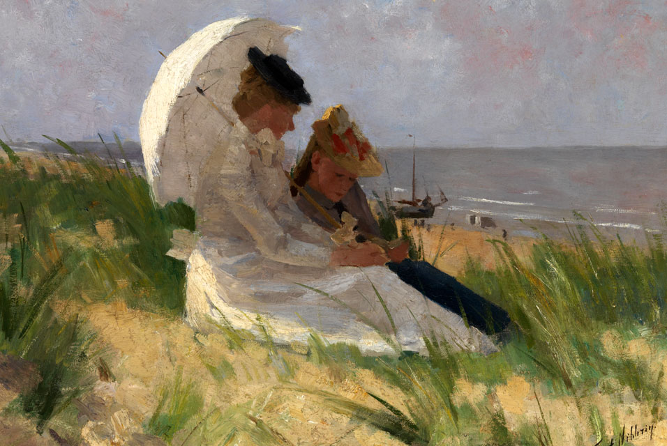On the dunes in Zandvoort, Ferdinand Hart Nibbrig