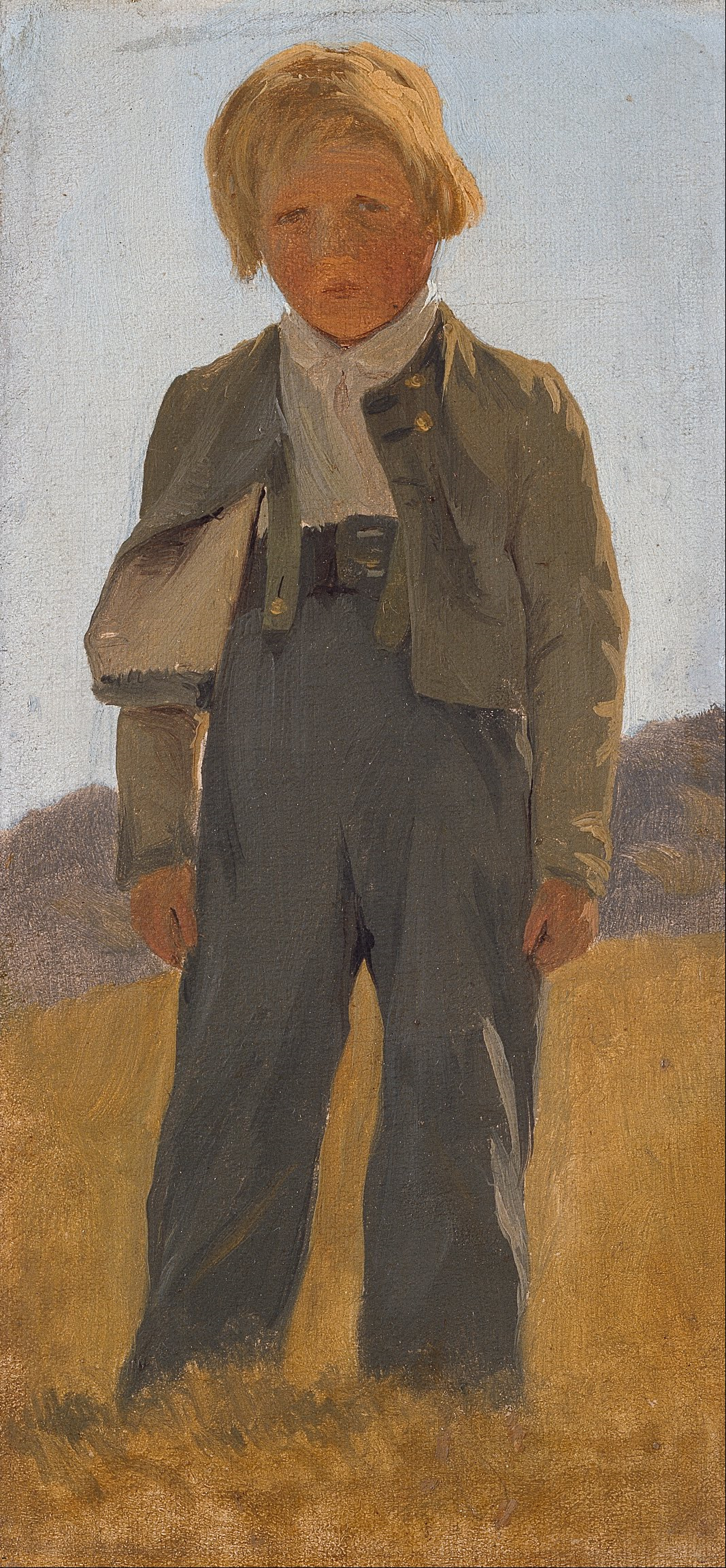 Shepard boy. Study, Carlo Dalgas