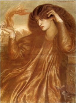 La Donna della Fiamma by Dante Gabriel Rossetti