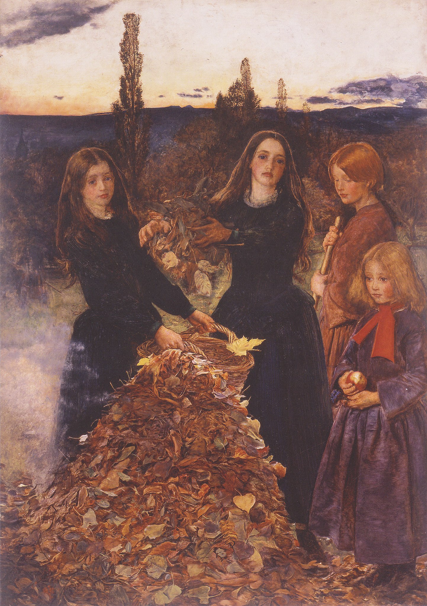 Autumn Leaves by John Everett Millais