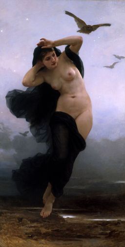 La Nuit by William-Adolphe Bouguereau