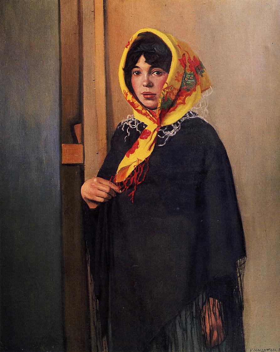 Young Woman with Yellow Scarf, Félix Vallotton