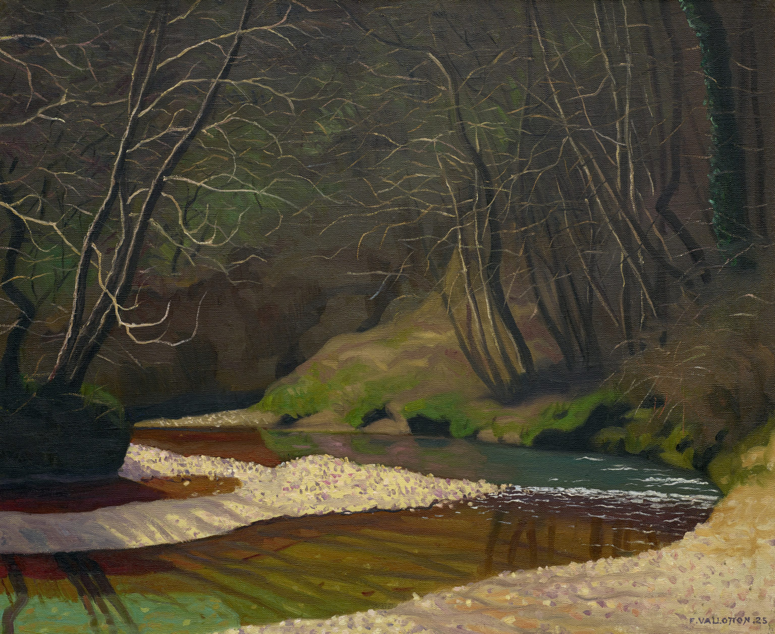 Ruisseau rouille et galets blancs by Félix Vallotton