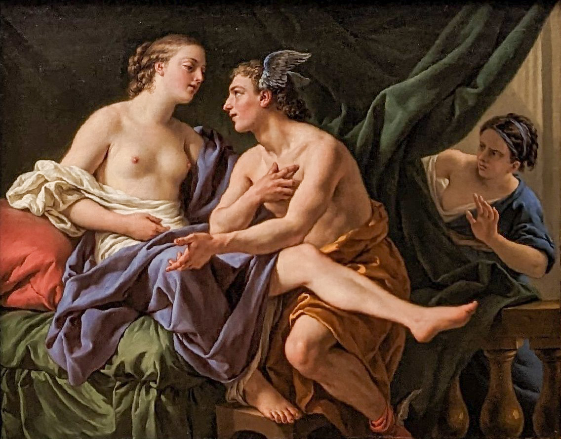 Mercury, Herse and Aglauros by Louis-Jean-François Lagrenée