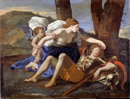 Rinaldo and Armida by Nicolas Poussin