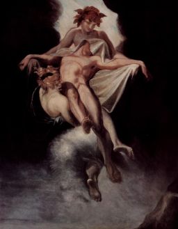 Der Schlaf und der Tod tragen den Körper des Sarpedon nach Lykie by Henry Fuseli