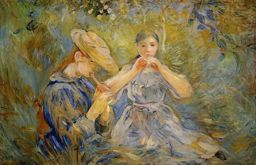 Le Flageolet by Berthe Morisot