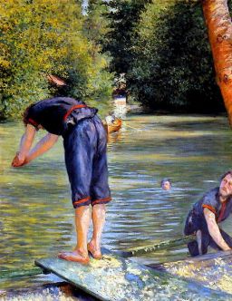 Bathers by Gustave Caillebotte