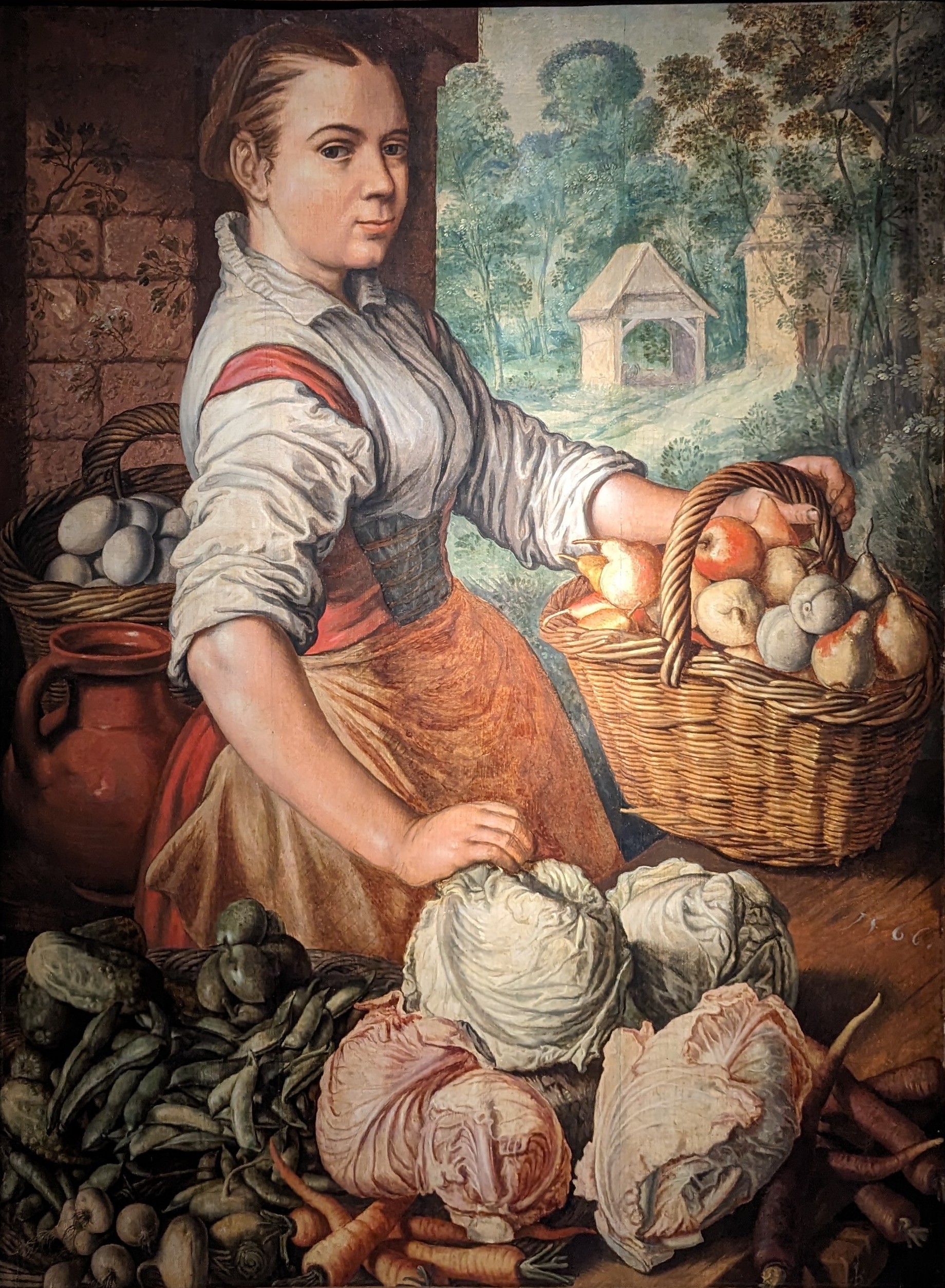 Girl with Vegetables by Joachim Beuckelaer