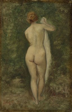 Woman at her bath by Narcisse Virgilio Díaz