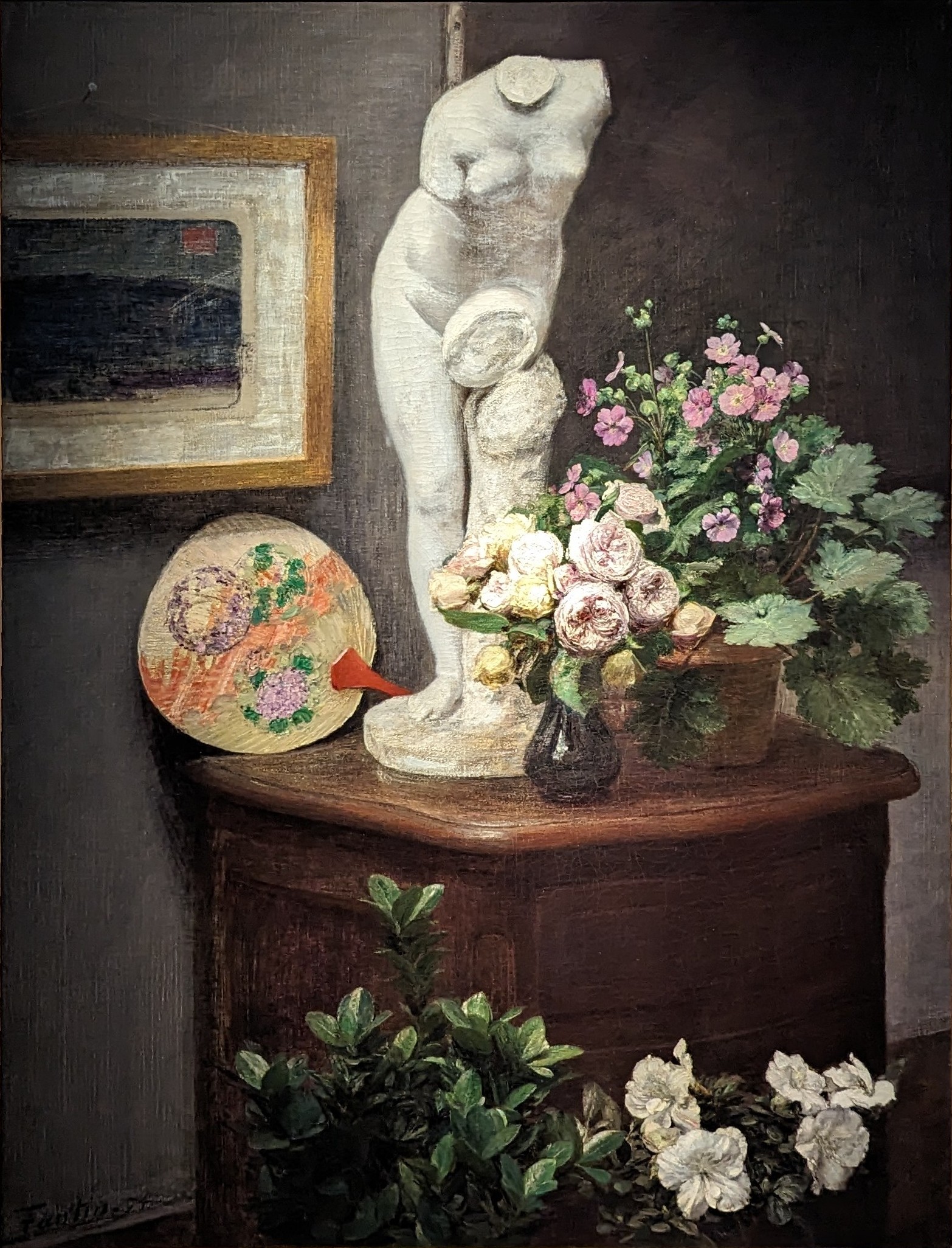 Still Life with Torso and Flowers by Henri Fantin-Latour