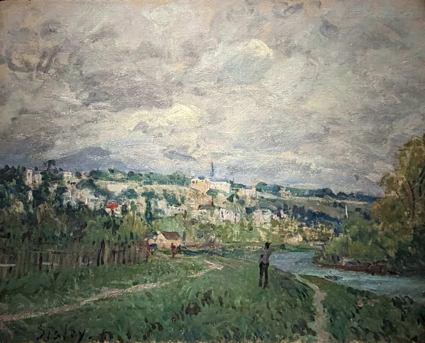 The Seine near St-Cloud by Alfred Sisley