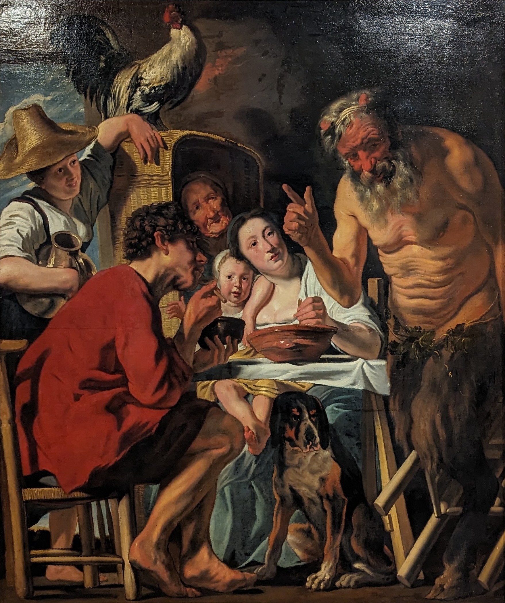 The Satyr and the Peasant by Jacob Jordaens