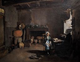 Fourre-tout, Interior from Rochefort-en-Terre, Brittany by Harriet Backer