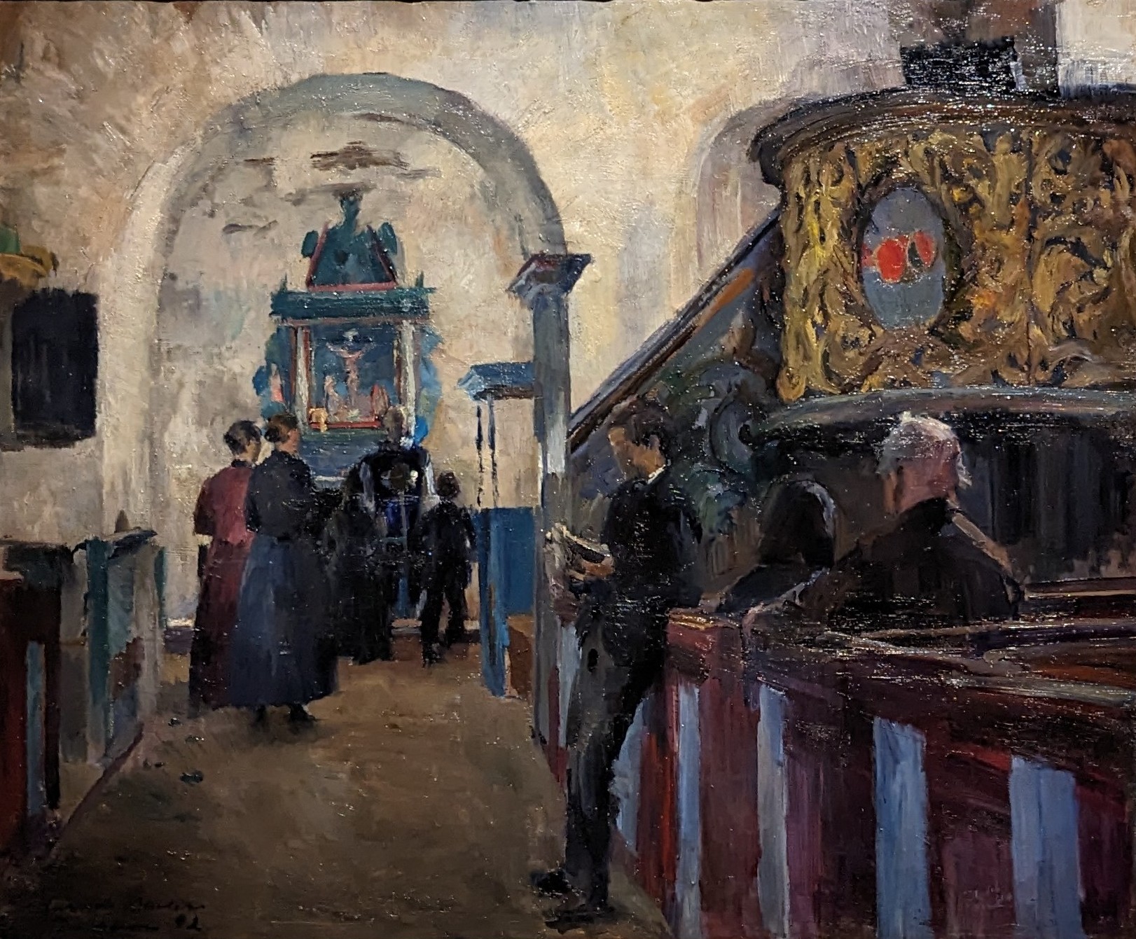 Tanum Kirke by Harriet Backer