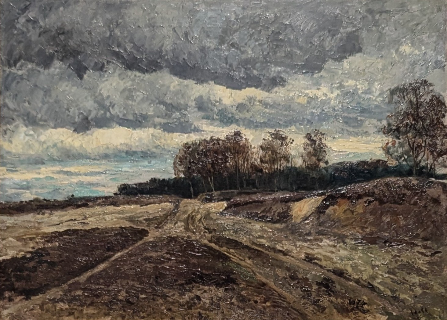 Höstlandskap by Carl Fredrik Hill