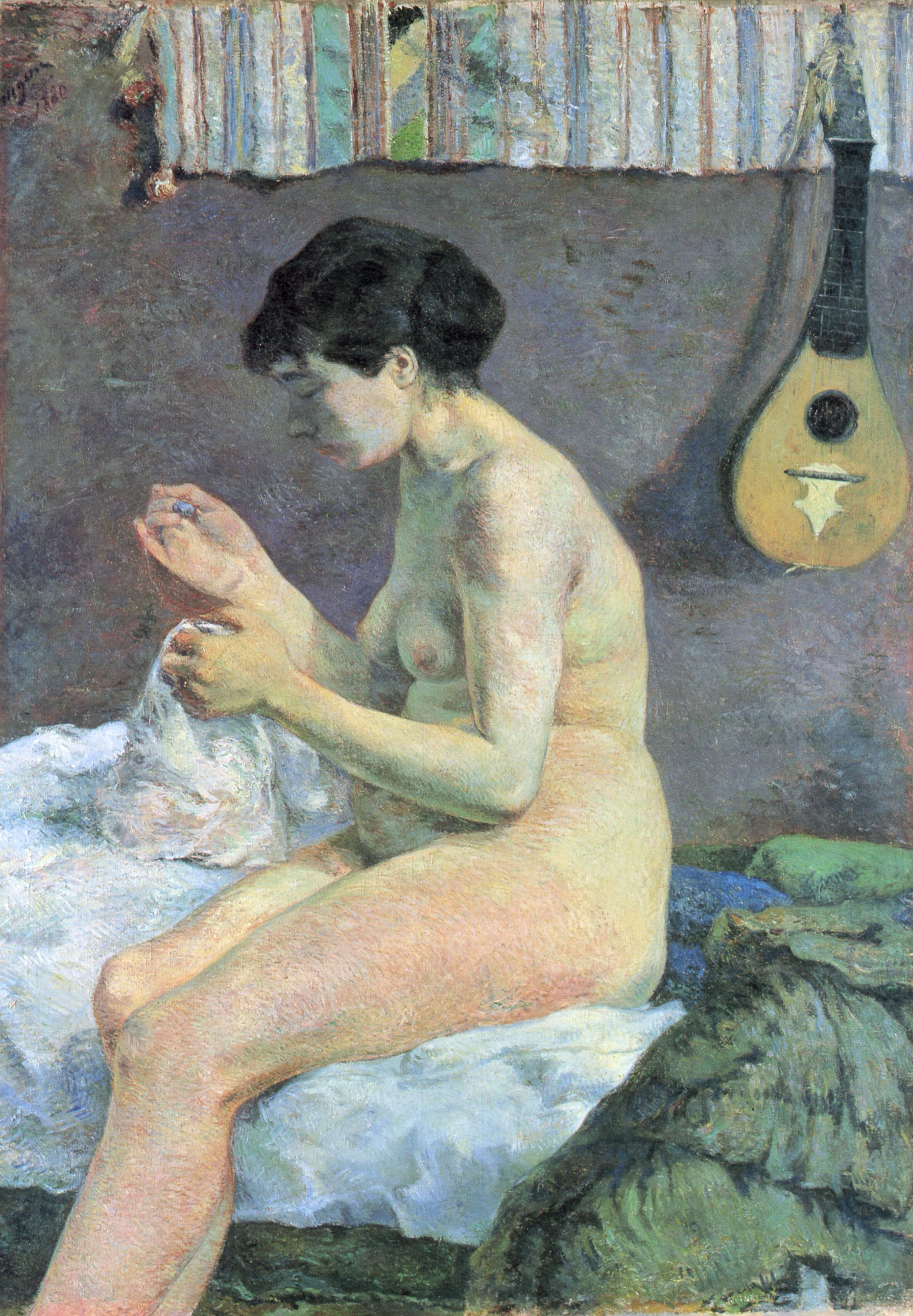 Étude de nu (Suzanne cousant) by Paul Gauguin