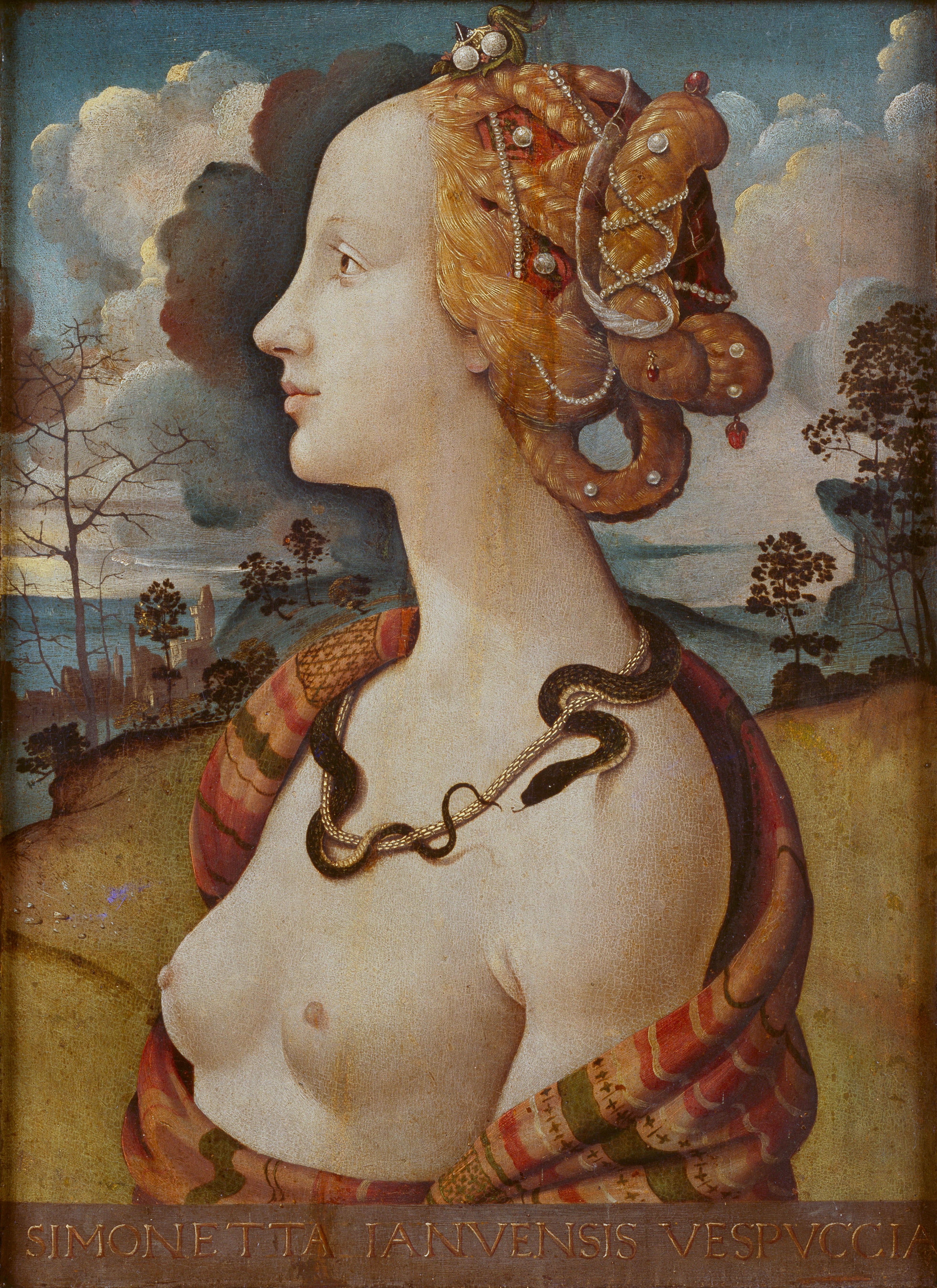 Portrait de femme dit de Simonetta Vespucci by Piero di Cosimo