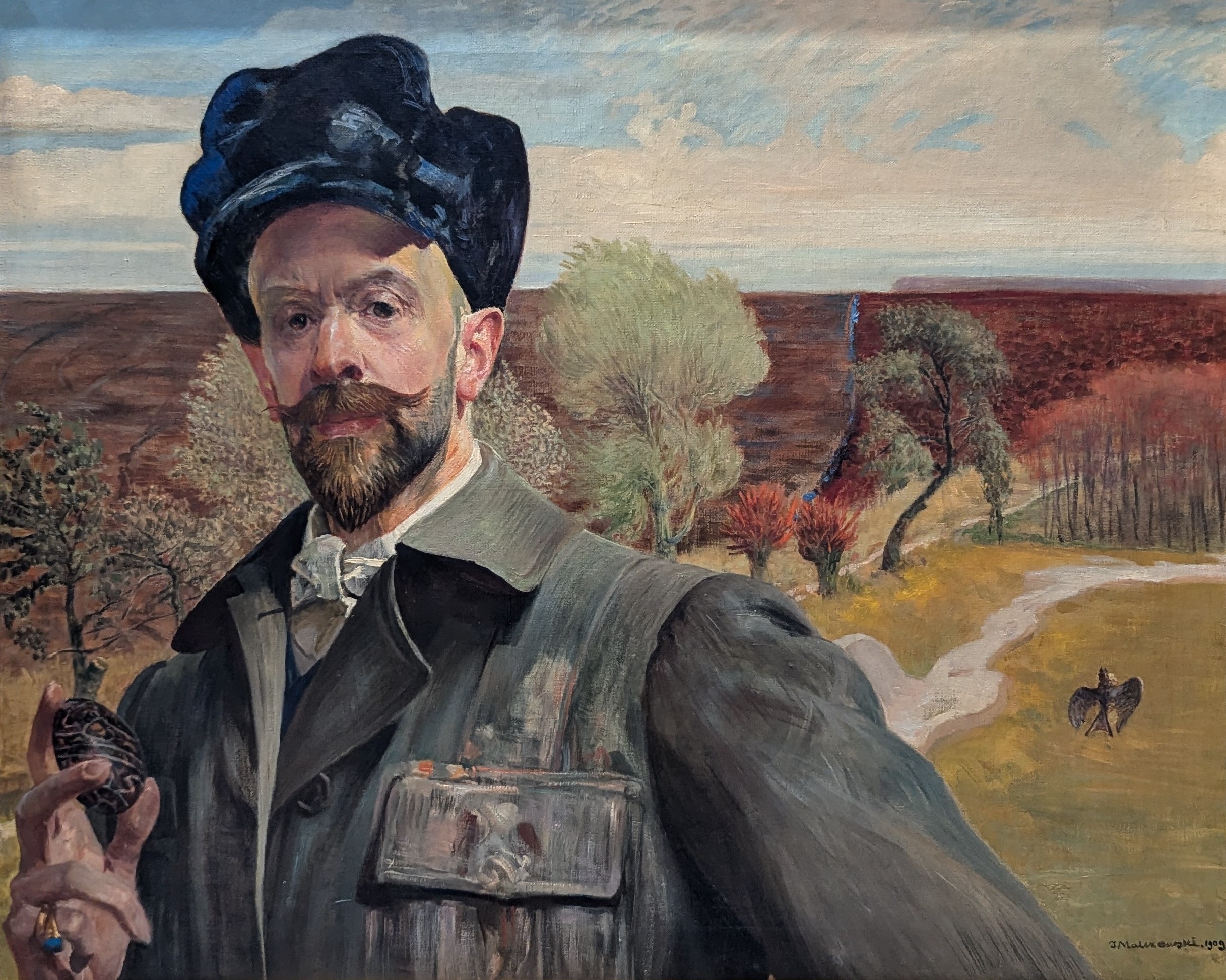 Autoportret z pisanką by Jacek Malczewski