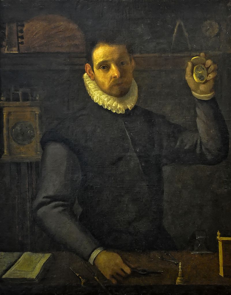 Self-portrait as a Watchmaker by Agostino Carracci