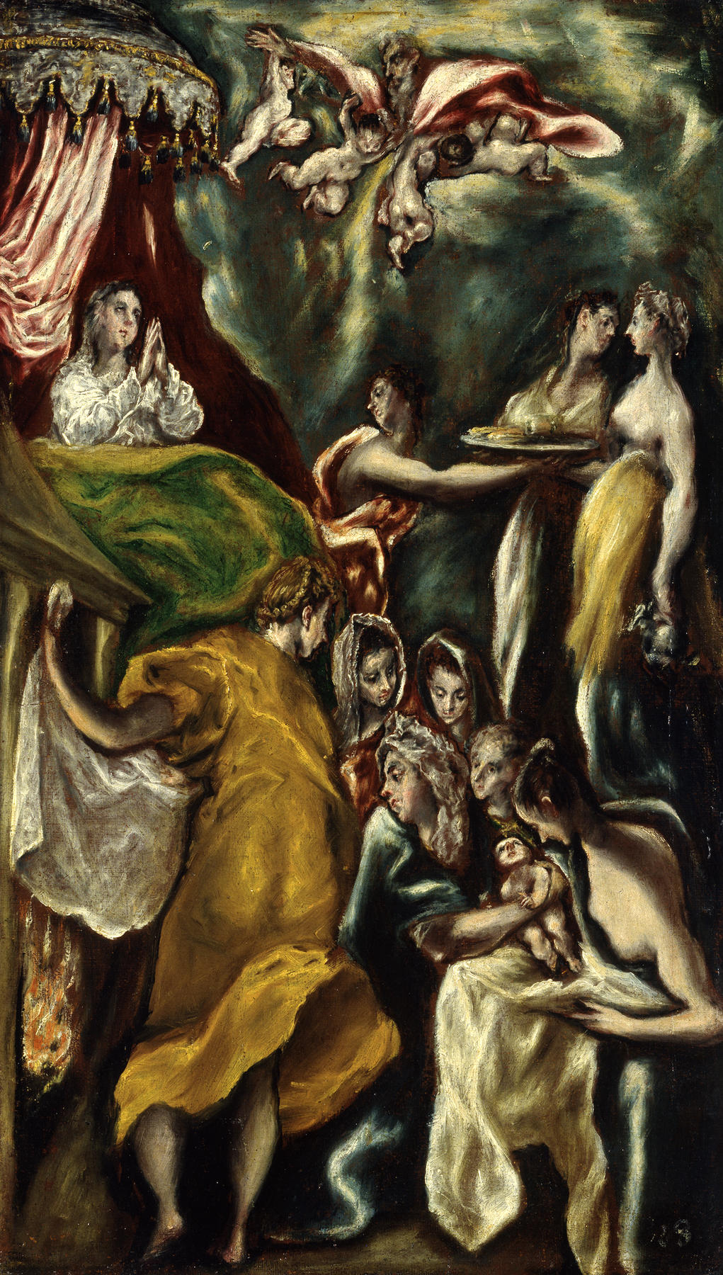 The Birth of the Virgin, Jorge Manuel Theotocópuli