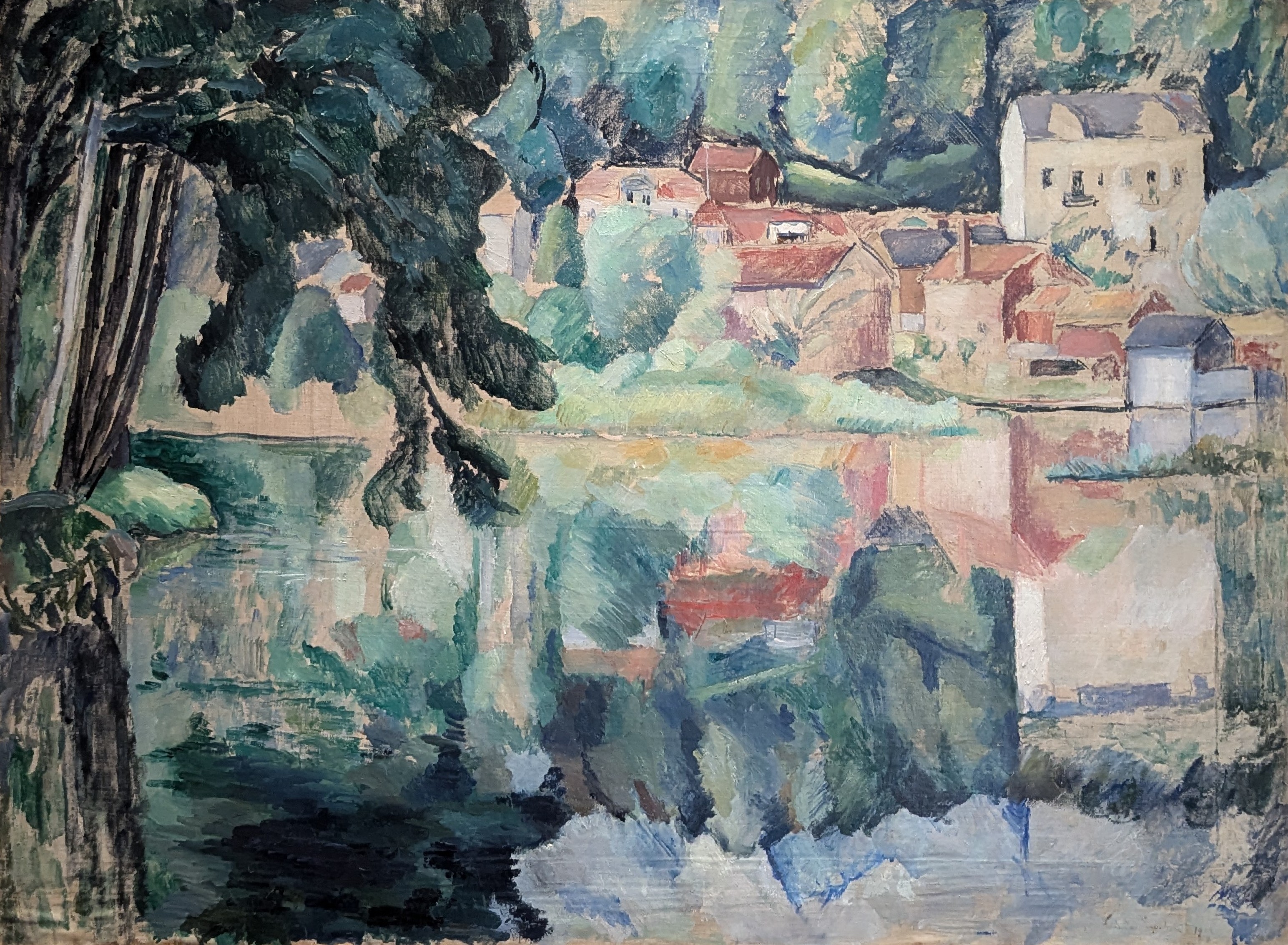 Kanalen, Gnesta (Vattenspegling)  by Leander Engström