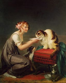 Le déjeuner du chat by Marguerite Gérard