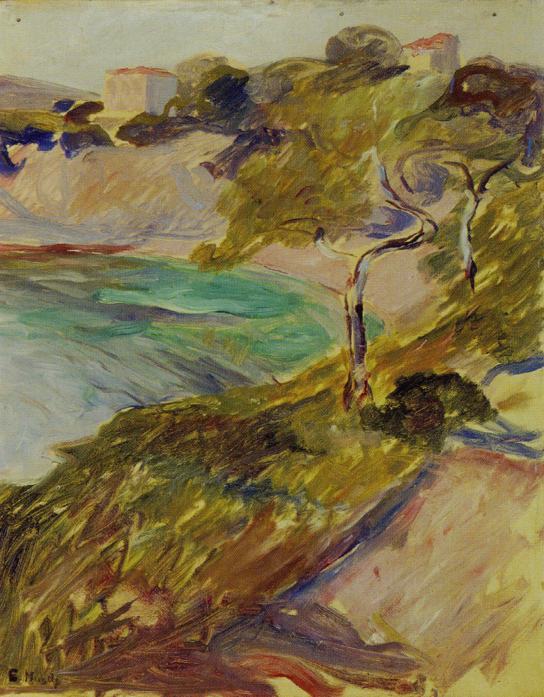 Trees by the Mediterranean by Edvard Munch