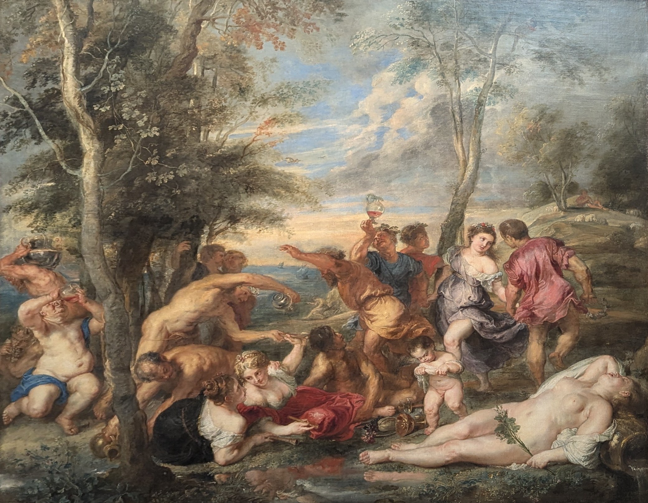 The Bacchanal of the Andrians by Peter Paul Rubens