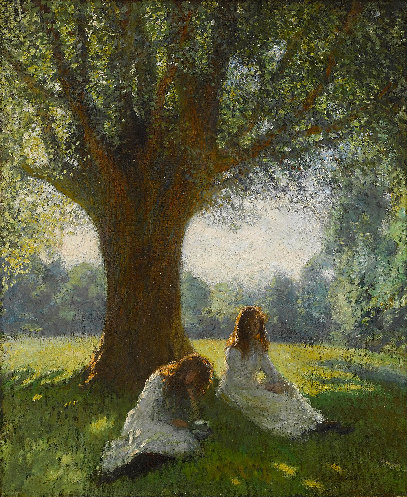 The spreading tree by George Clausen