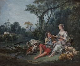 Pensent-ils aux raisins? by François Boucher