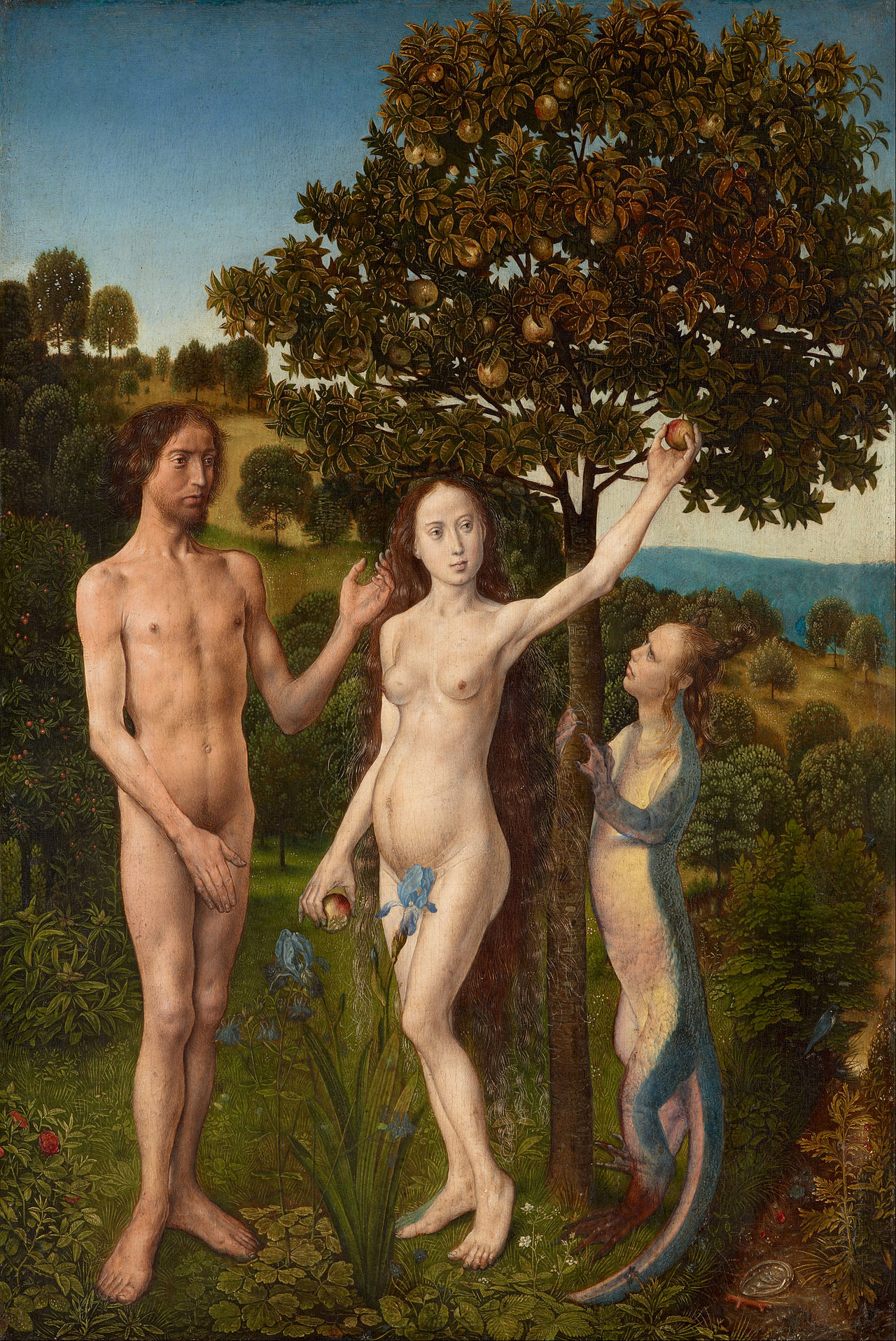 The Fall of Man and The Lamentation by Hugo van der Goes