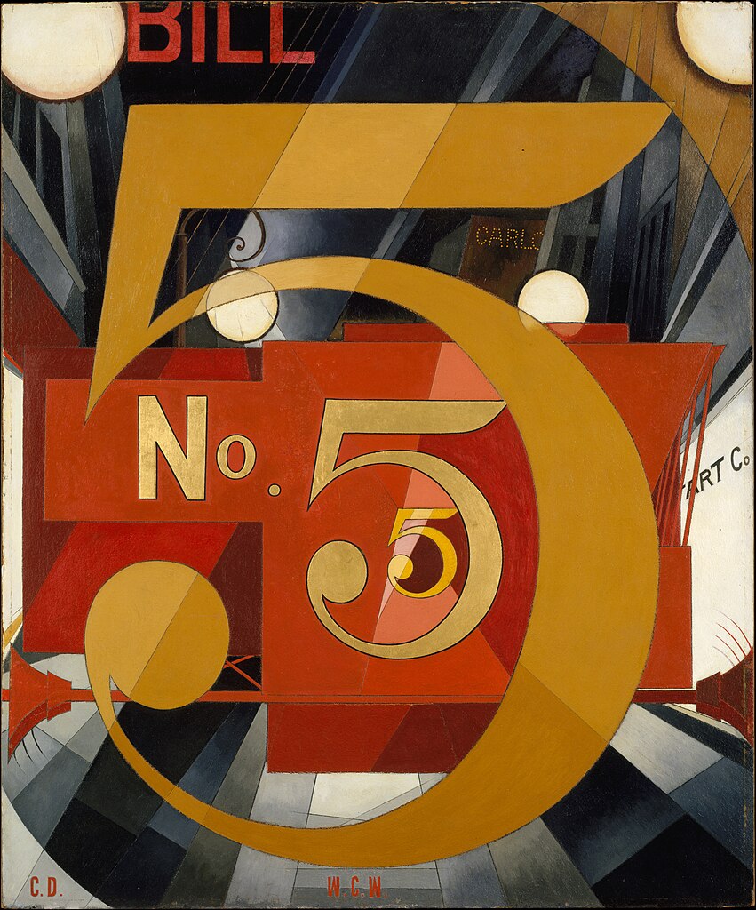 I Saw the Figure 5 in Gold by Charles Demuth