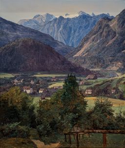 Der Dachstein vom Sophien-Doppelblick bei Ischl by Ferdinand Georg Waldmüller