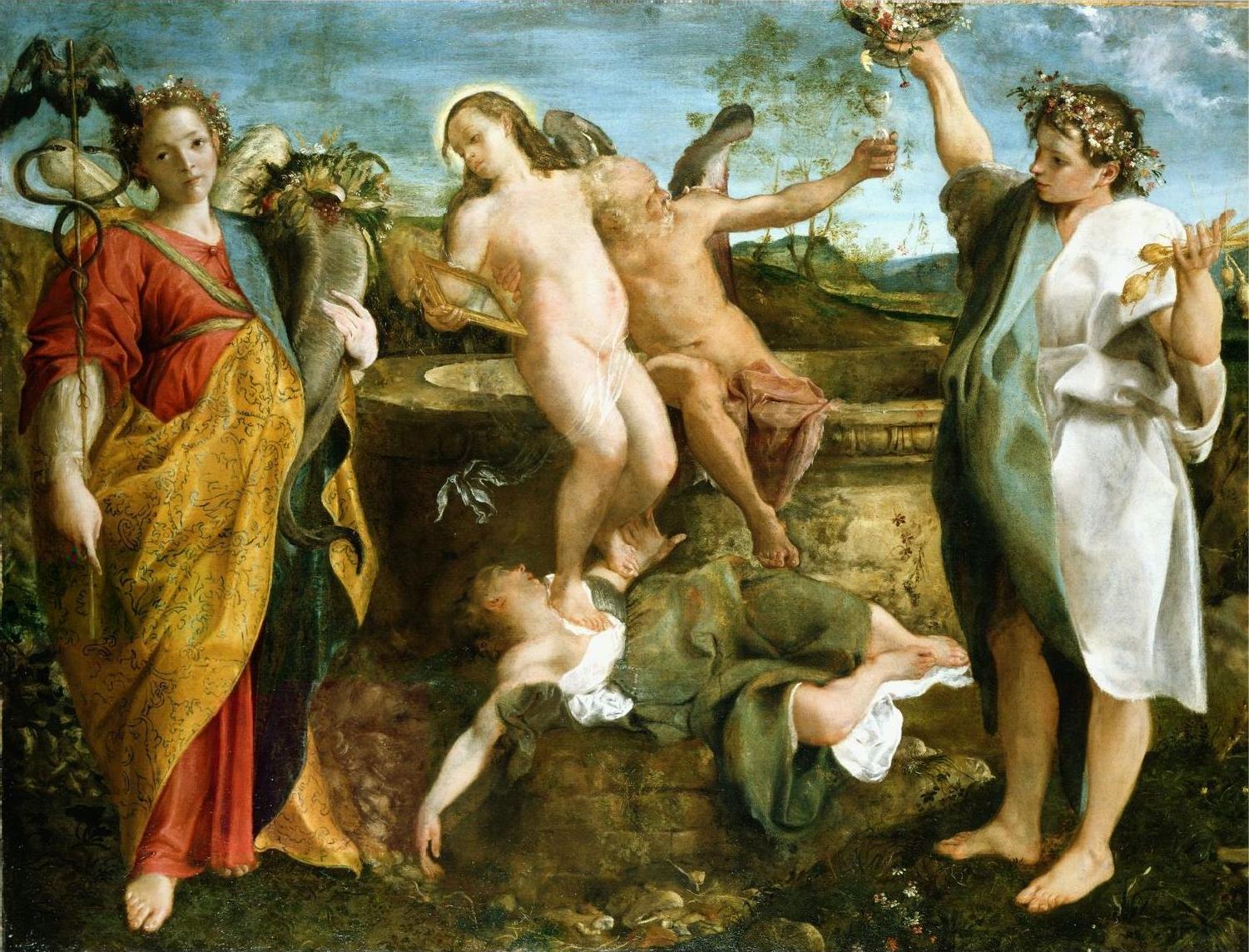 An Allegory of Truth and Time by Annibale Carracci