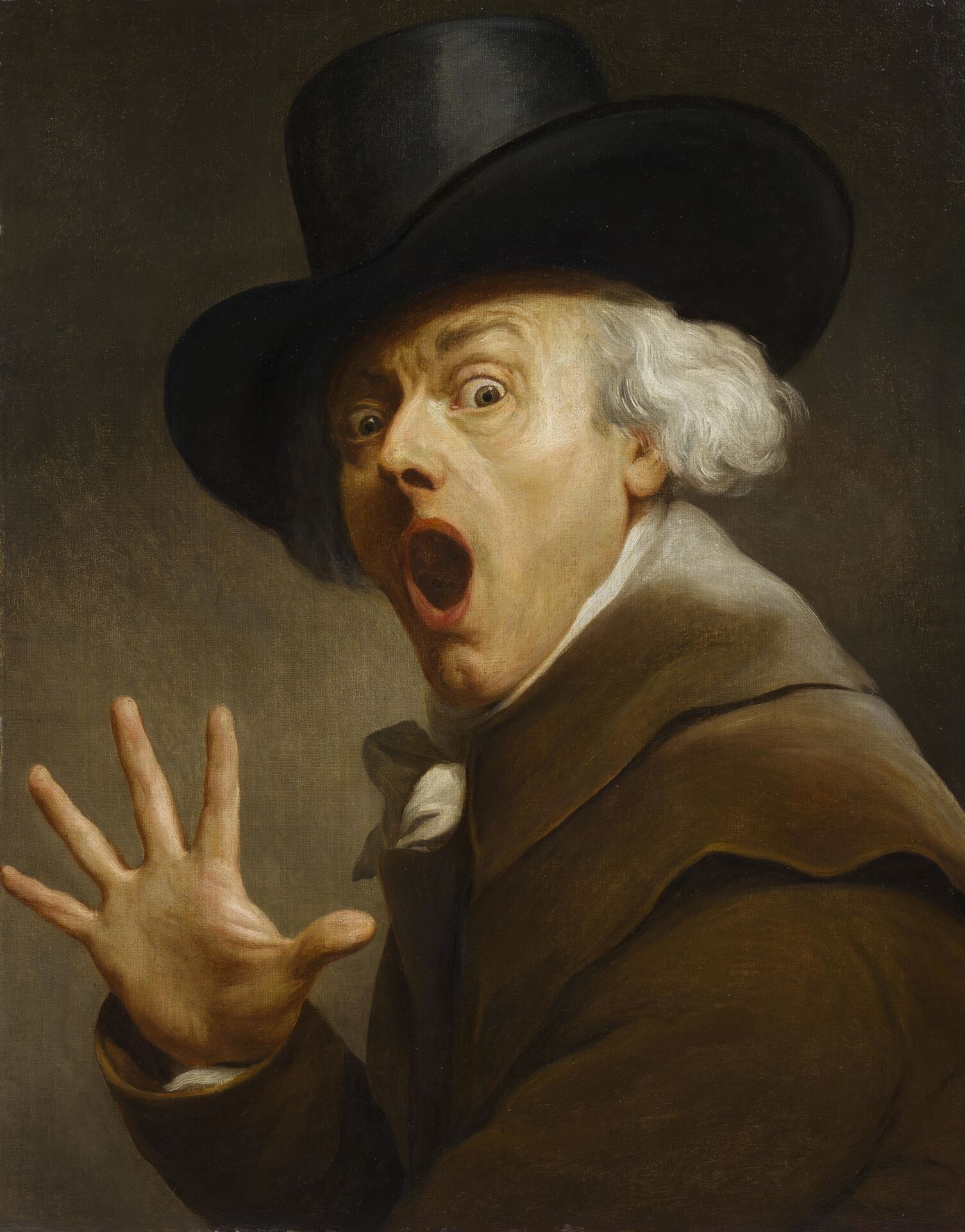 Selfportrait, The Surprise of Terror, Joseph Ducreux