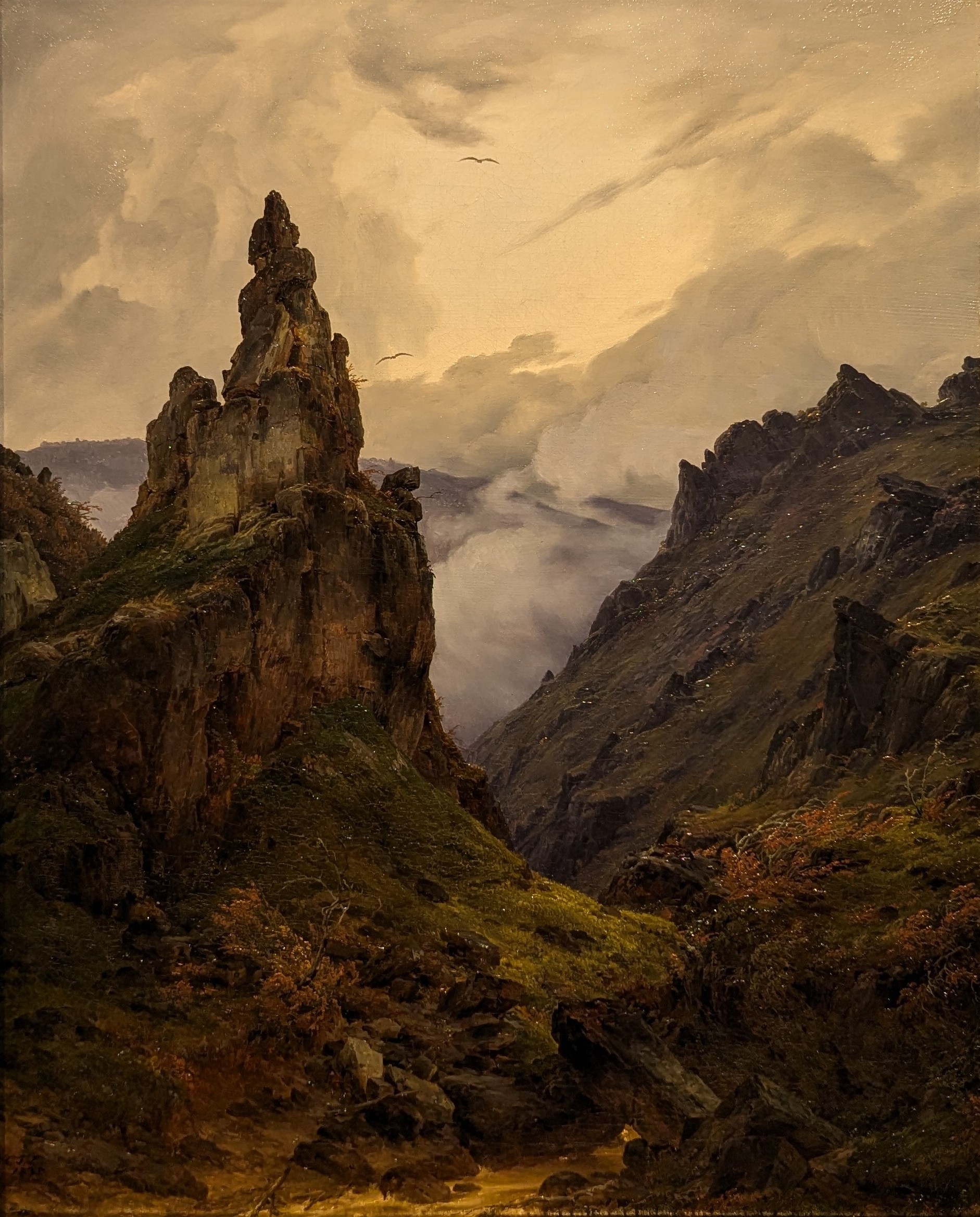 Berglandschaft im Abendlicht by Karl Friedrich Lessing