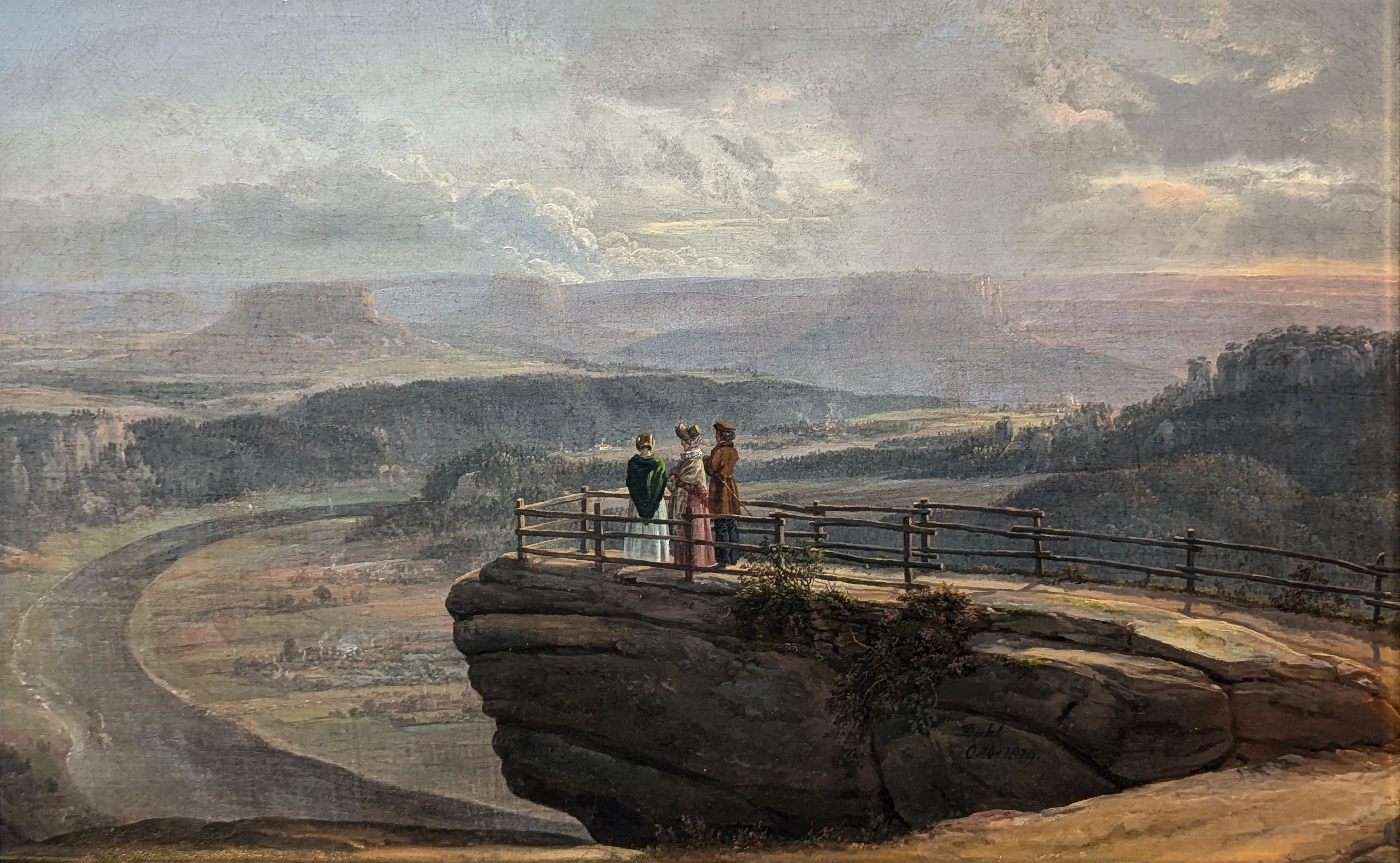 Utsikt fra Bastei by Johan Christian Dahl