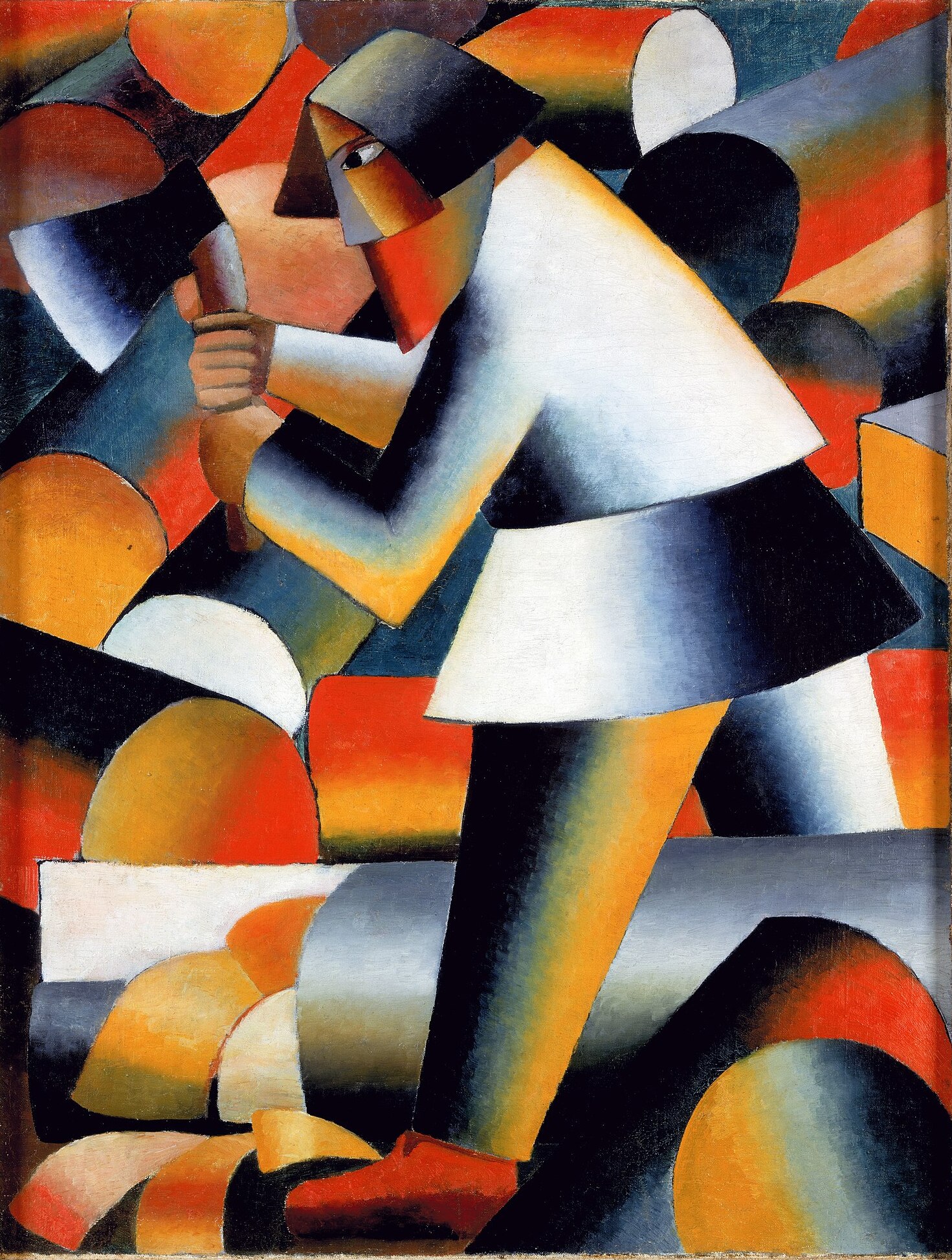 The Woodcutter by Kazimir Malevich