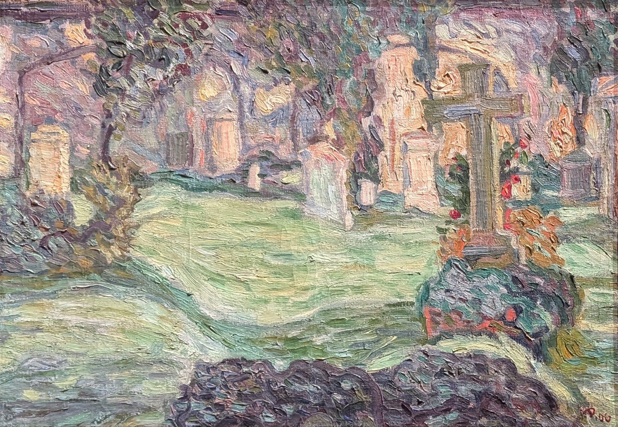 Eliasfriedhof in Dresden by Max Pechstein