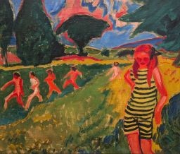 Das gelbschwarze Trikot by Max Pechstein