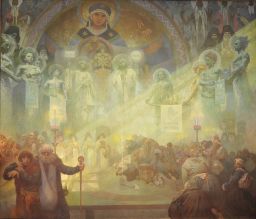 The Holy Mount Athos by Alphonse Mucha